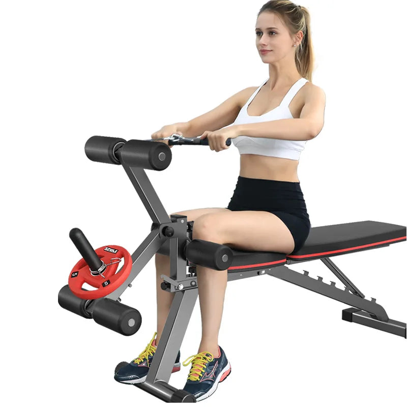 MIYAUP-Household Sit-ups Fit Equipment, Multifunctional Fitness Chair, Leg Trainer, Bird Dumbbell Bench