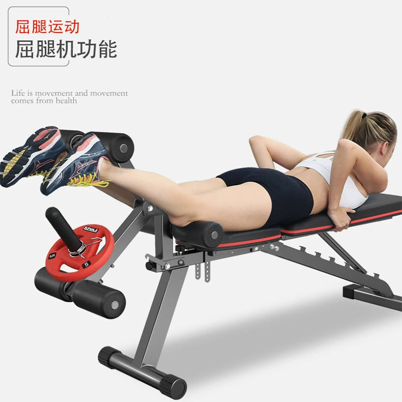 MIYAUP-Household Sit-ups Fit Equipment, Multifunctional Fitness Chair, Leg Trainer, Bird Dumbbell Bench