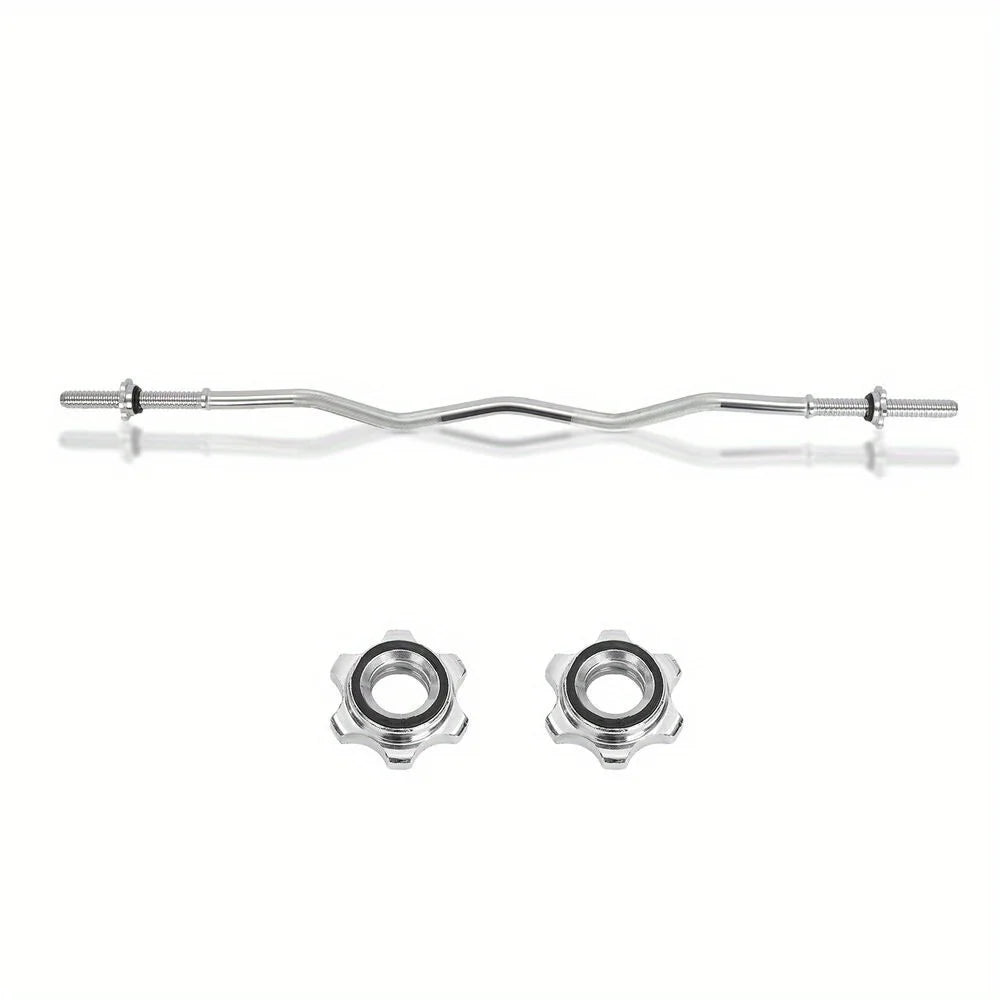 Barbell bar 1 inch 4ft Weight bar Chrome Lifting bar With Spin Lock UK