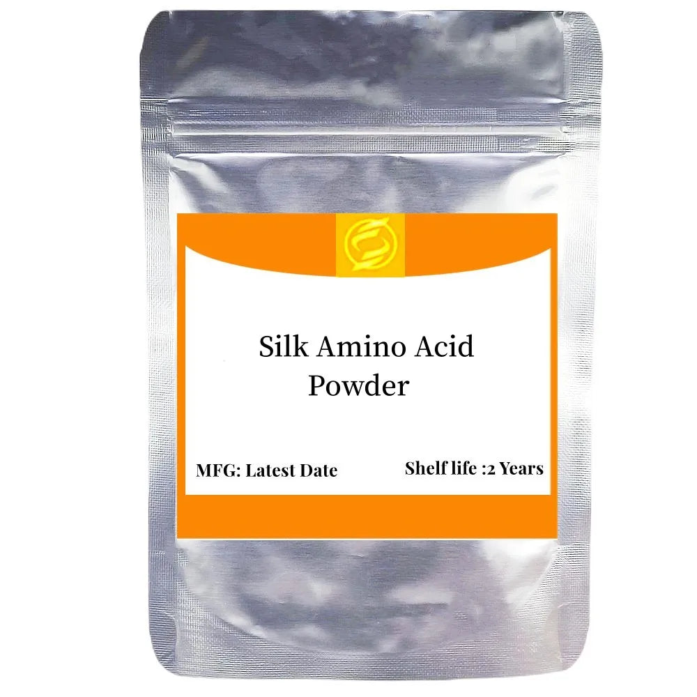 100-1000g High Quality Silk Amino Acid Powder Fibroin Silk peptide Hydrolyzates silk Protein  Silk protein  Cosmetic raw materia