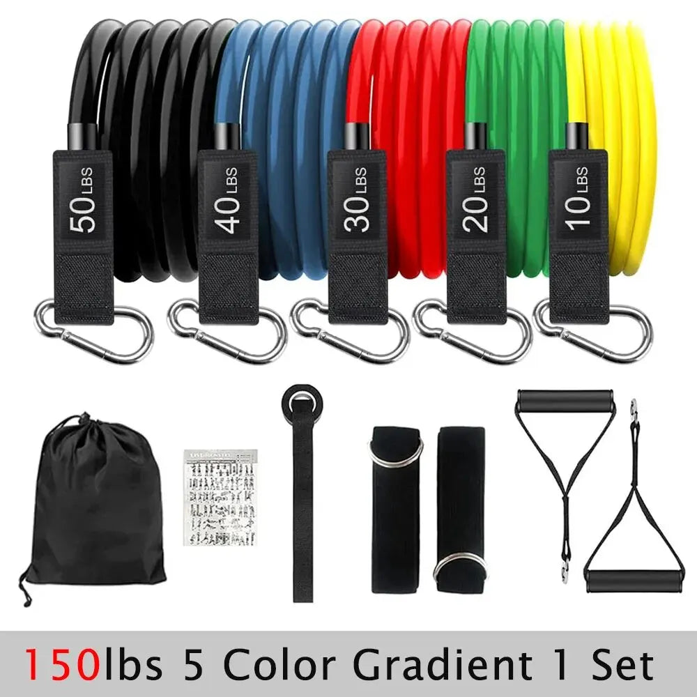 Resistance Bands Set Tension Pull Rope for Men Women Workout Exercise Bands for Fitness Home Gym Strength Training Equipment