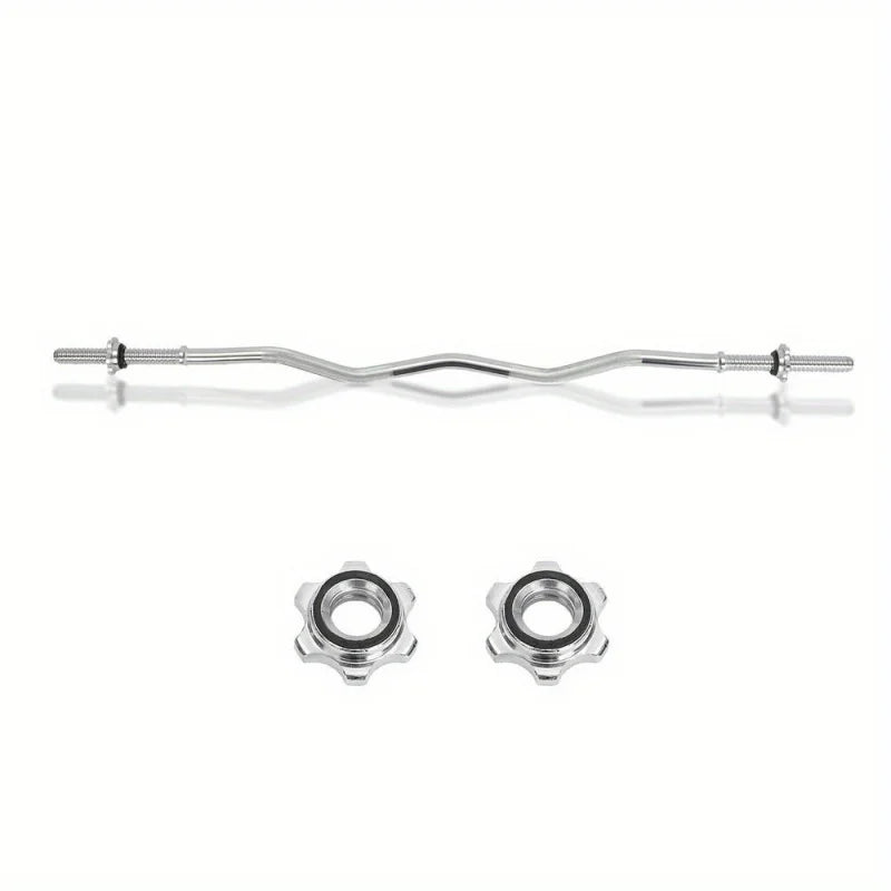 Barbell bar 1 inch 4ft Weight bar Chrome Lifting bar With Spin Lock UK